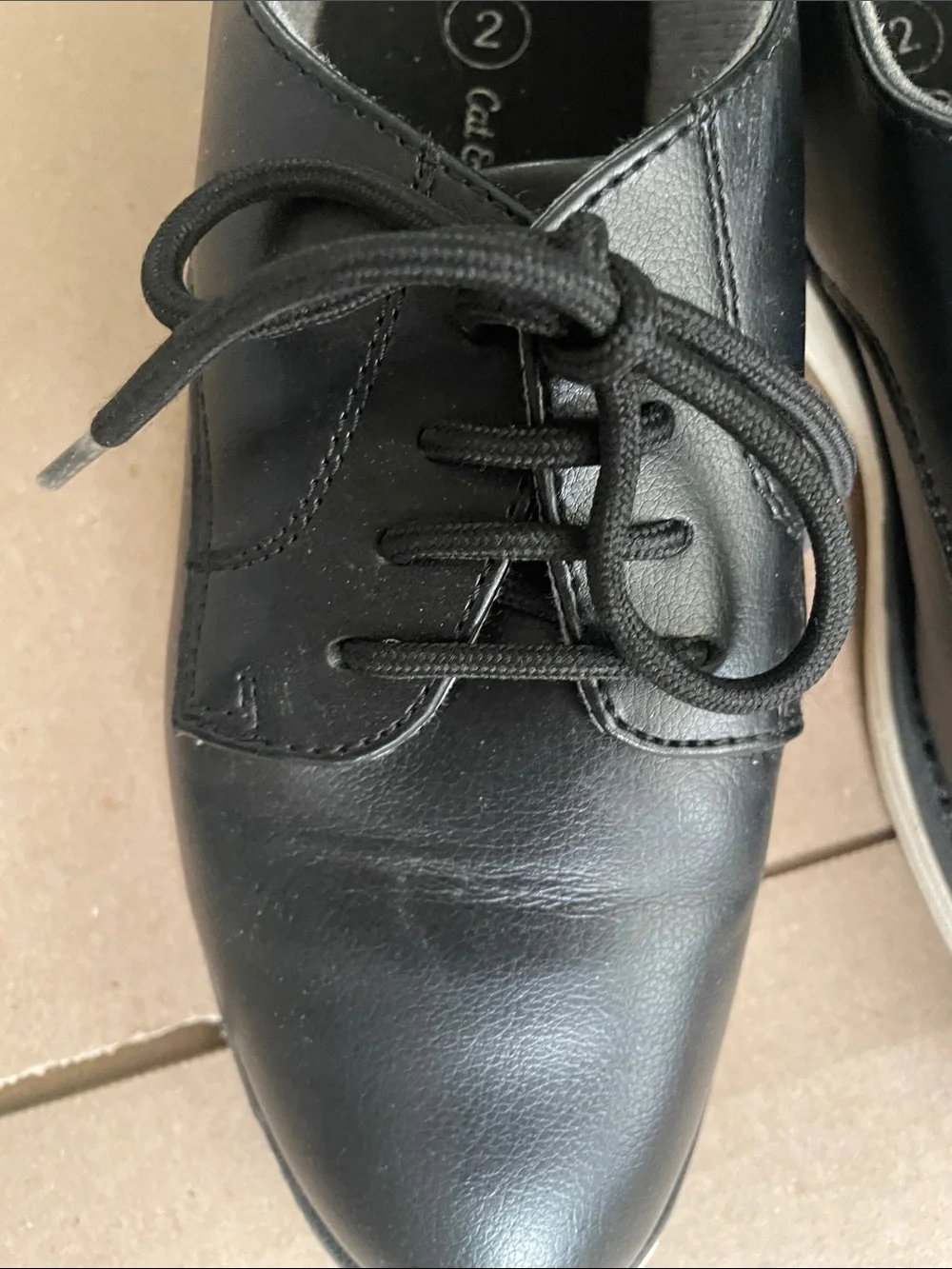 Cat & Jack Black Lace-Up Oxford Sneakers